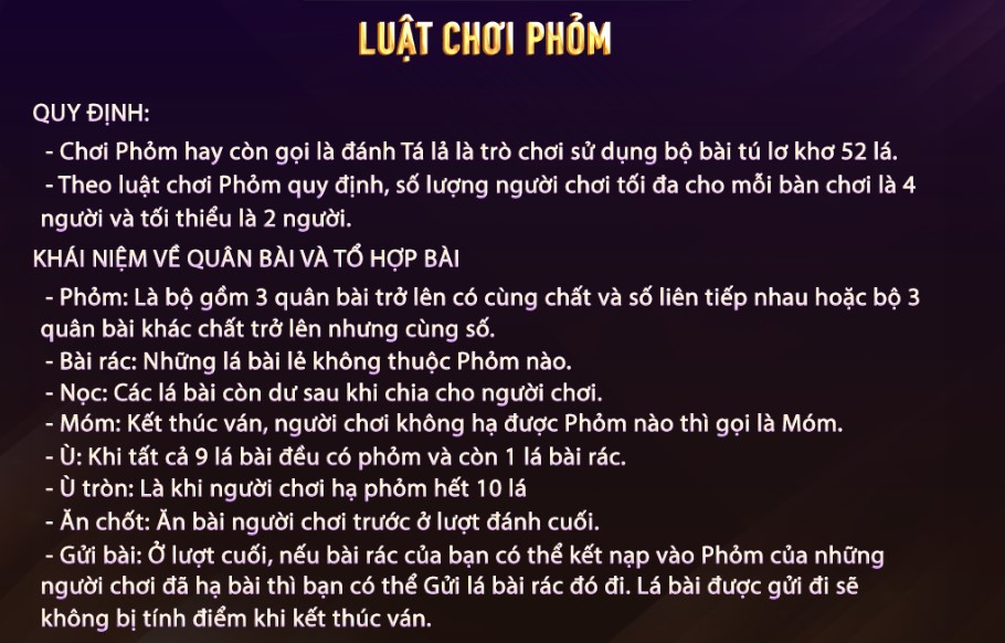 Luật chơi phỏm